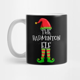 Badminton Elf Family Matching Christmas Group Funny Gift Mug